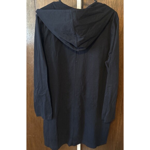 Lands' End Women's Black Full Zip X-Long Sleeve Hood Sweatshirt XL - Picture 5 of 5